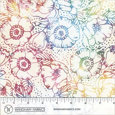Encore - Anthology Batiks - Gardenias - 8104Q - 3