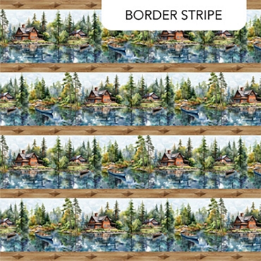 Lakeside Retreat - Northcott - DP28481 - 36 - Border Stripe