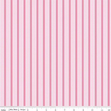 Hydrangeas in the Garden - Riley Blake - Stripes - CPL16834 - Pink