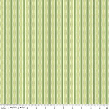 Hydrangeas in the Garden - Riley Blake - Stripes - CPL16834 - Green