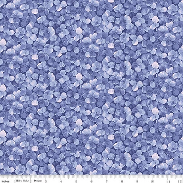 Hydrangeas in the Garden - Riley Blake - Allover - CPL16831 - Periwinkle