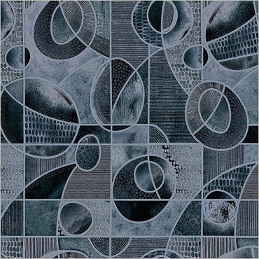 Flora & Form - Windham - Orbit - 54782D - 5 - Indigo Blue