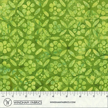JDJ - French Rose - Anthology Batiks - Picnic - 3778Q-X - Green