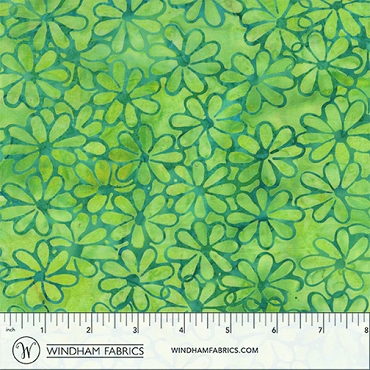JDJ - French Rose - Anthology Batiks - Meadow - 3779Q-X - Mint