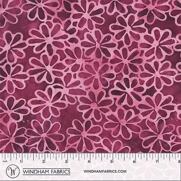 JDJ - French Rose - Anthology Batiks - Meadow - 3769Q-X - Jam