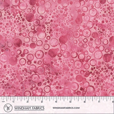 JDJ - French Rose - Anthology Batiks - Circles - 3771Q-X - Carnation