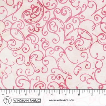 JDJ - French Rose - Anthology Batiks - Spirals - 3773Q-X - Pink