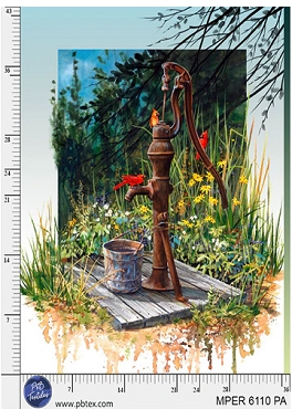 Meadow Perch - P & B Textiles - 6110PA - Meadow Perch Panel