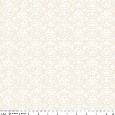 Elegant Essentials - Riley Blake - Damask - CPL855 - Cream 