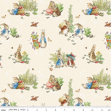 Peter Rabbit and Benjamin Bunny - Riley Blake - Main - 17250 - Cream