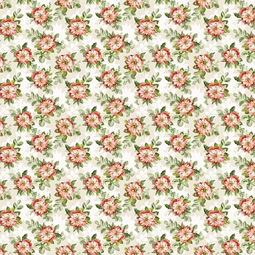 Elysium - Clothworks - Tossed Roses White - 4191 - 1