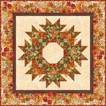 Autumn Celebration - In The Beginning - Wreath Fabric Pack including pattern