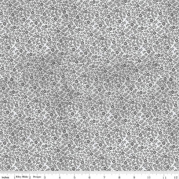 Pumpkin Patch - J Wecker Fresch  - Riley Blake - Inside Clover - 14582 - Gray