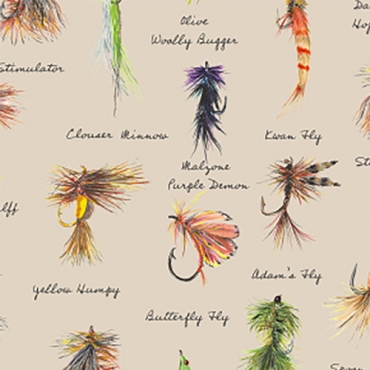 Daily Catch - RJR Fabrics - Will's Lures - TM300 - KH1D - Khaki