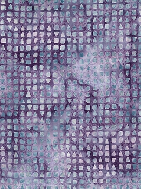 Violet Crush - Wilmington Batiks - Squares and Triangles - 22287 - 644 - Purple Blue