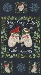 When Snow Falls - Moda - 56178 - 11 - Panel - Night Sky