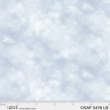 On Safari - P & B Textiles - Cloud Texture -  05478 - Light Blue