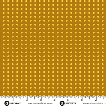 Jinny by Alison Glass - Andover - A - 10331 - Y - Dotty Butterscotch