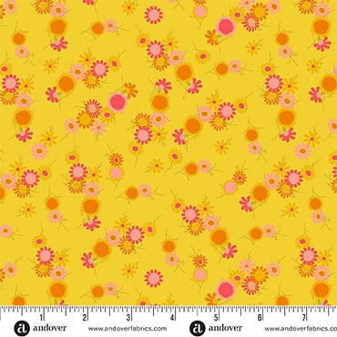 Jinny by Alison Glass - Andover - A - 10330 - Y - Chain Sunshine