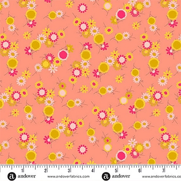 Jinny by Alison Glass - Andover - A - 10330 - E - Chain Flamingo