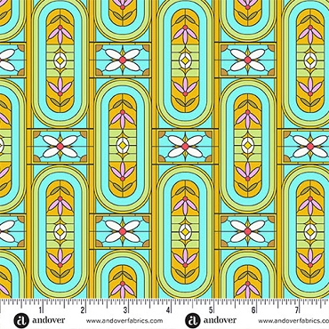 Jinny by Alison Glass - Andover - A - 10335 - T - Stained Mint