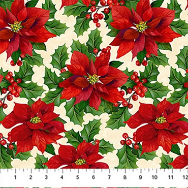 Deck the Halls - Northcott - 28996 - 12 - Beige/Multi