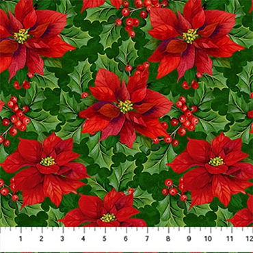 Deck the Halls - Northcott - 28996 - 76 - Pine/Multi