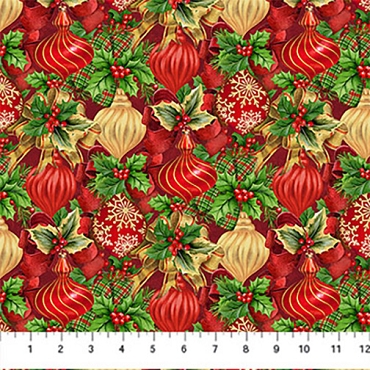 Deck the Halls - Northcott - 28997 - 24 - Red/Multi
