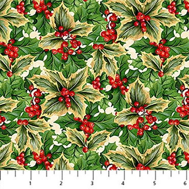 Deck the Halls - Northcott - 28998 - 12 - Beige/Multi