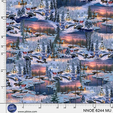 Nature's Noel - P & B Textiles - 6244 - MU - Nature's Noel Scenic