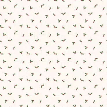 More Christmas Wishes - Riley Blake - Holly - 16554 - White