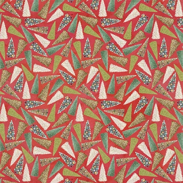 Holly Woods - Studio E Fabrics - 9246 - 83 - Coral - Bottlebrush Tree Toss