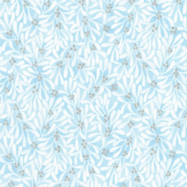 Holiday Flourish - Festive Finery  - Kaufman - 22293 - 63 - Sky 