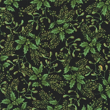 Holiday Flourish - Festive Finery  - Kaufman - 22290 - 44 - Forest