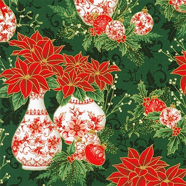 Holiday Flourish - Festive Finery  - Kaufman - 22284 - 274 - Pine