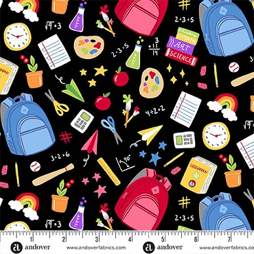 Back to School by Seek - Andover - A - 10240 - K - School Supplies - Black