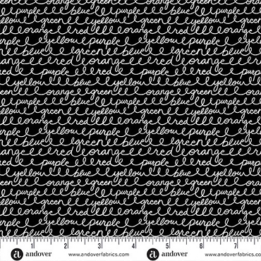 Back to School by Seek - Andover - A - 10246 - K - Cursive Colors - Black
