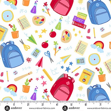 Back to School by Seek - Andover - A - 10240 - L - School Supplies - White
