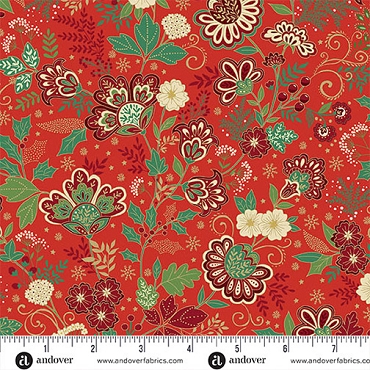 Adorn - Andover - MU - 213 - R5 - Bloom Red