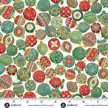 Adorn - Andover - MU - 217 - Q - Ornament Cream