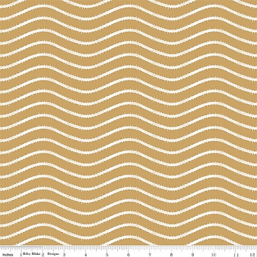 Gingerbread - Riley Blake - Icing Stripe - 17854 - Gingersnap