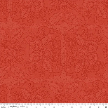 Gingerbread - Riley Blake - Lacy Blender - 17851 - Red