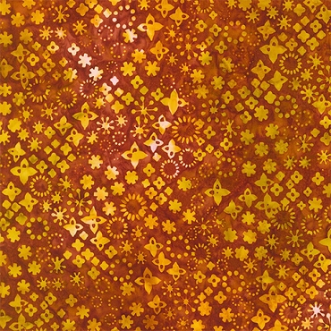 Retro Rainbow - Robert Kaufman  Batik - 22403 - 322 - Orange Spice