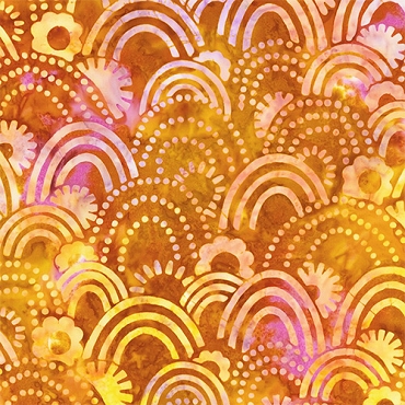 Retro Rainbow - Robert Kaufman  Batik - 22398 - 332 - Persimmon