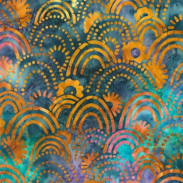 Retro Rainbow - Robert Kaufman  Batik - 22398 - 419 - Gumdrop