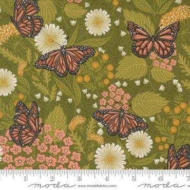 Moda - Bee Garden Metallic - 48412 - 12M - Ivy