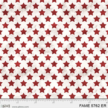 Farmhouse Americana - P & B Textiles - Set Stars - FAME - 5762 - ER