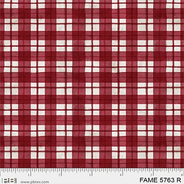 Farmhouse Americana - P & B Textiles - Patriotic Plaid - FAME - 5763 - R