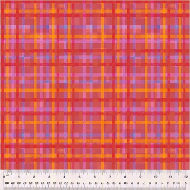 Fur-Ever Friends - Windham Fabrics - Playful Plaid - 54537D - 8 - Red