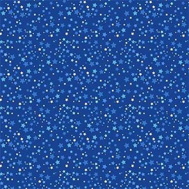 Amazing Alphabet - Clothworks - Digital Stars Blue - Y4758 - 90
